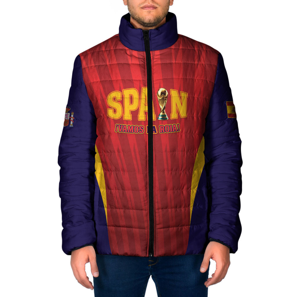 Custom Spain 2026 World Football Padded Jacket Vamos La Roja