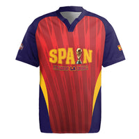Custom Spain 2026 World Football Rugby Jersey Vamos La Roja