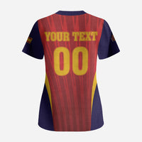 Custom Spain 2026 World Football Scrub Top Vamos La Roja