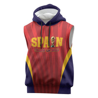Custom Spain 2026 World Football Sleeveless Hoodie Vamos La Roja