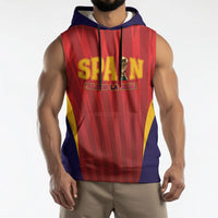 Custom Spain 2026 World Football Sleeveless Hoodie Vamos La Roja
