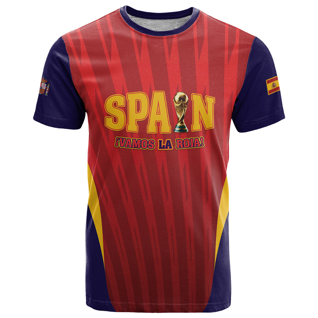 Custom Spain 2026 World Football T Shirt Vamos La Roja