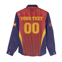 Custom Spain 2026 World Football Women Casual Shirt Vamos La Roja