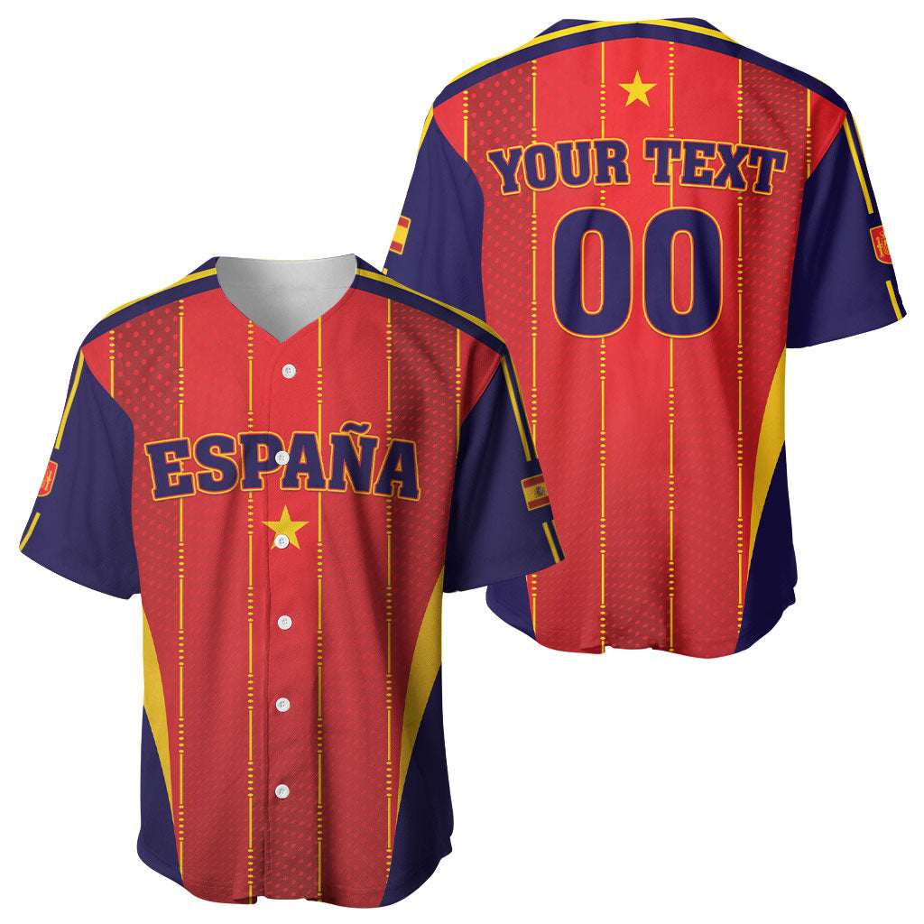 Custom Spain 2026 World Football Baseball Jersey Vamos Espana