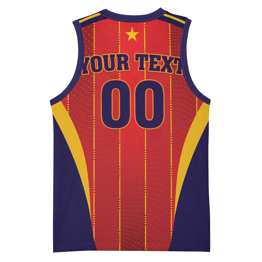 Custom Spain 2026 World Football Basketball Jersey Vamos Espana