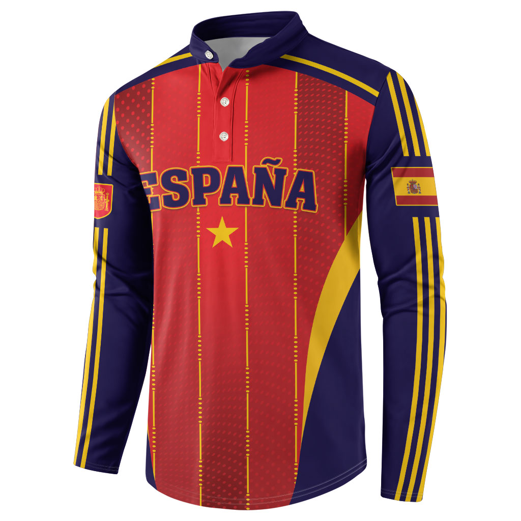 Custom Spain 2026 World Football Button Sweatshirt Vamos Espana