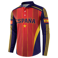 Custom Spain 2026 World Football Button Sweatshirt Vamos Espana