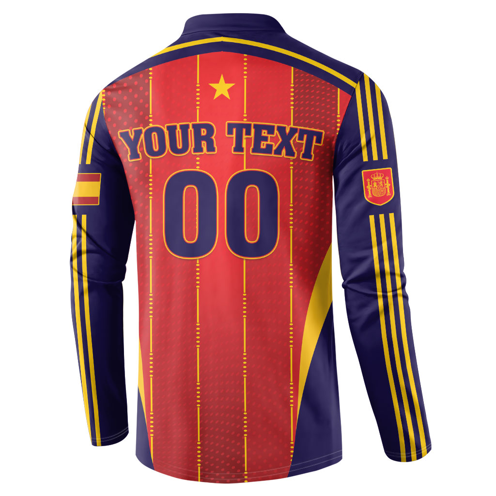 Custom Spain 2026 World Football Button Sweatshirt Vamos Espana