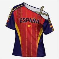 Custom Spain 2026 World Football Cross Shoulder Shirt Vamos Espana