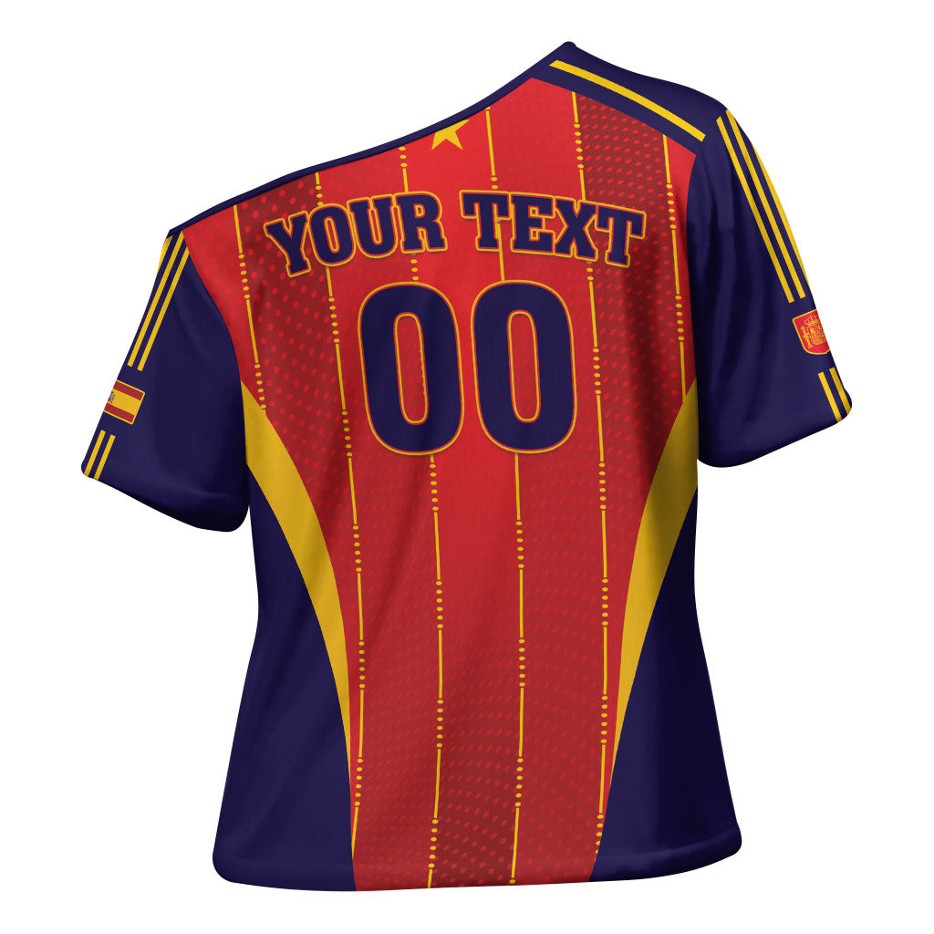 Custom Spain 2026 World Football Cross Shoulder Shirt Vamos Espana