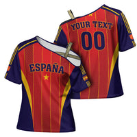 Custom Spain 2026 World Football Cross Shoulder Shirt Vamos Espana