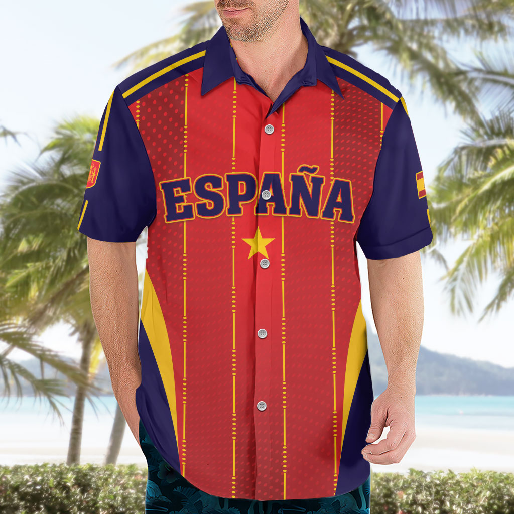 Custom Spain 2026 World Football Hawaiian Shirt Vamos Espana