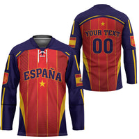 Custom Spain 2026 World Football Hockey Jersey Vamos Espana