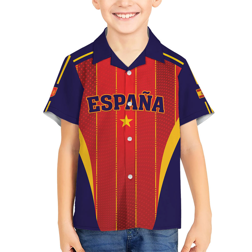 Custom Spain 2026 World Football Kid Hawaiian Shirt Vamos Espana