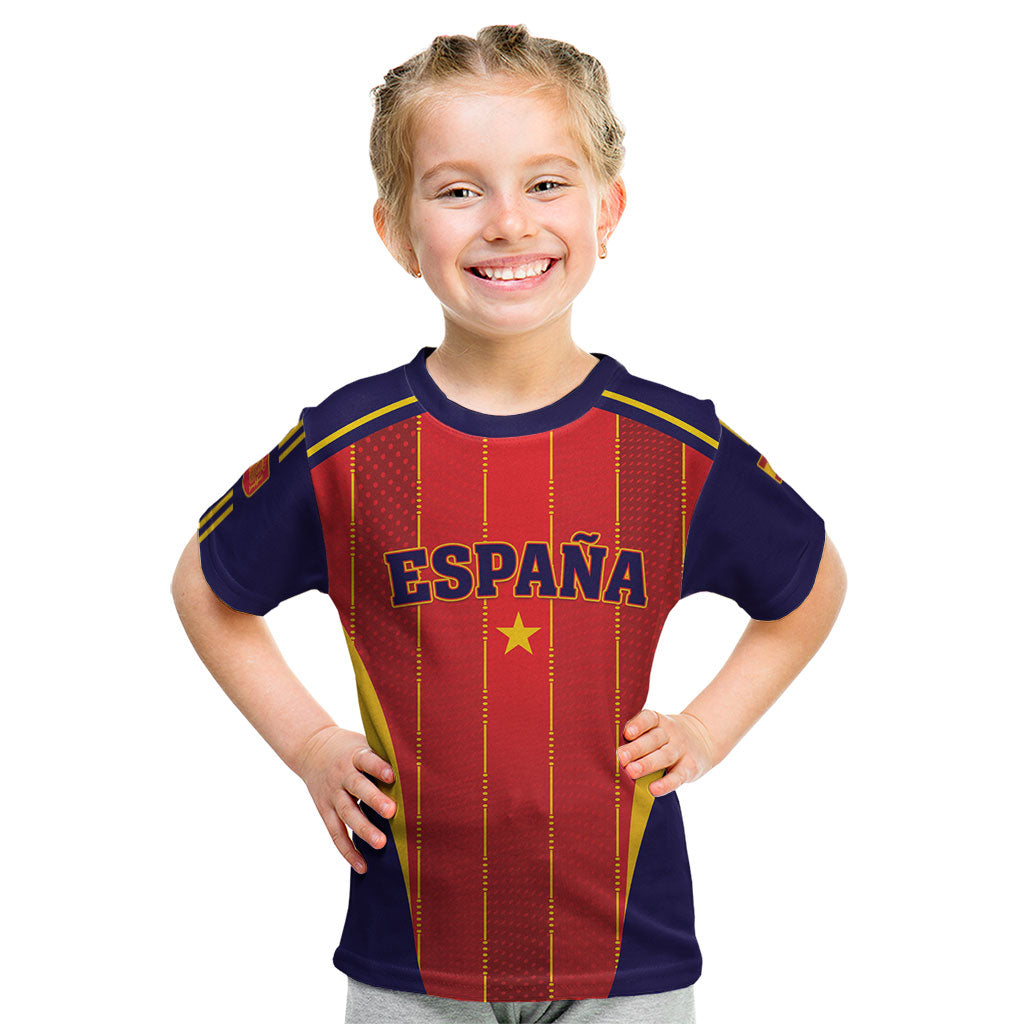 Custom Spain 2026 World Football Kid T Shirt Vamos Espana