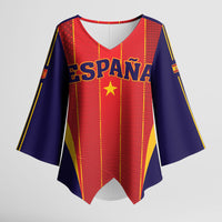 Custom Spain 2026 World Football Kimono Sleeve Blouse Vamos Espana