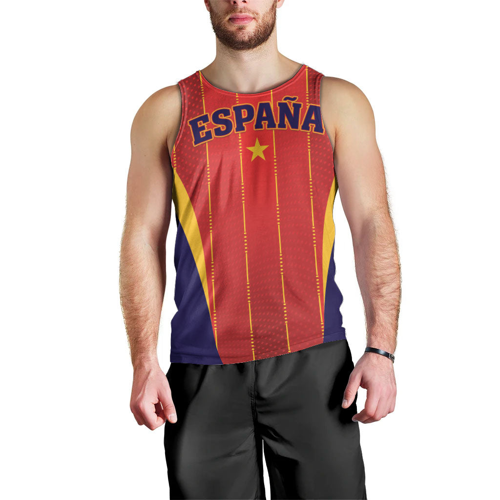 Custom Spain 2026 World Football Men Tank Top Vamos Espana