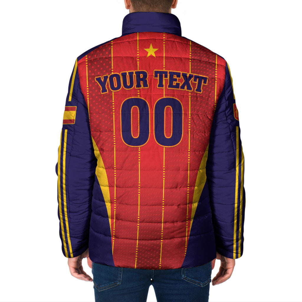 Custom Spain 2026 World Football Padded Jacket Vamos Espana