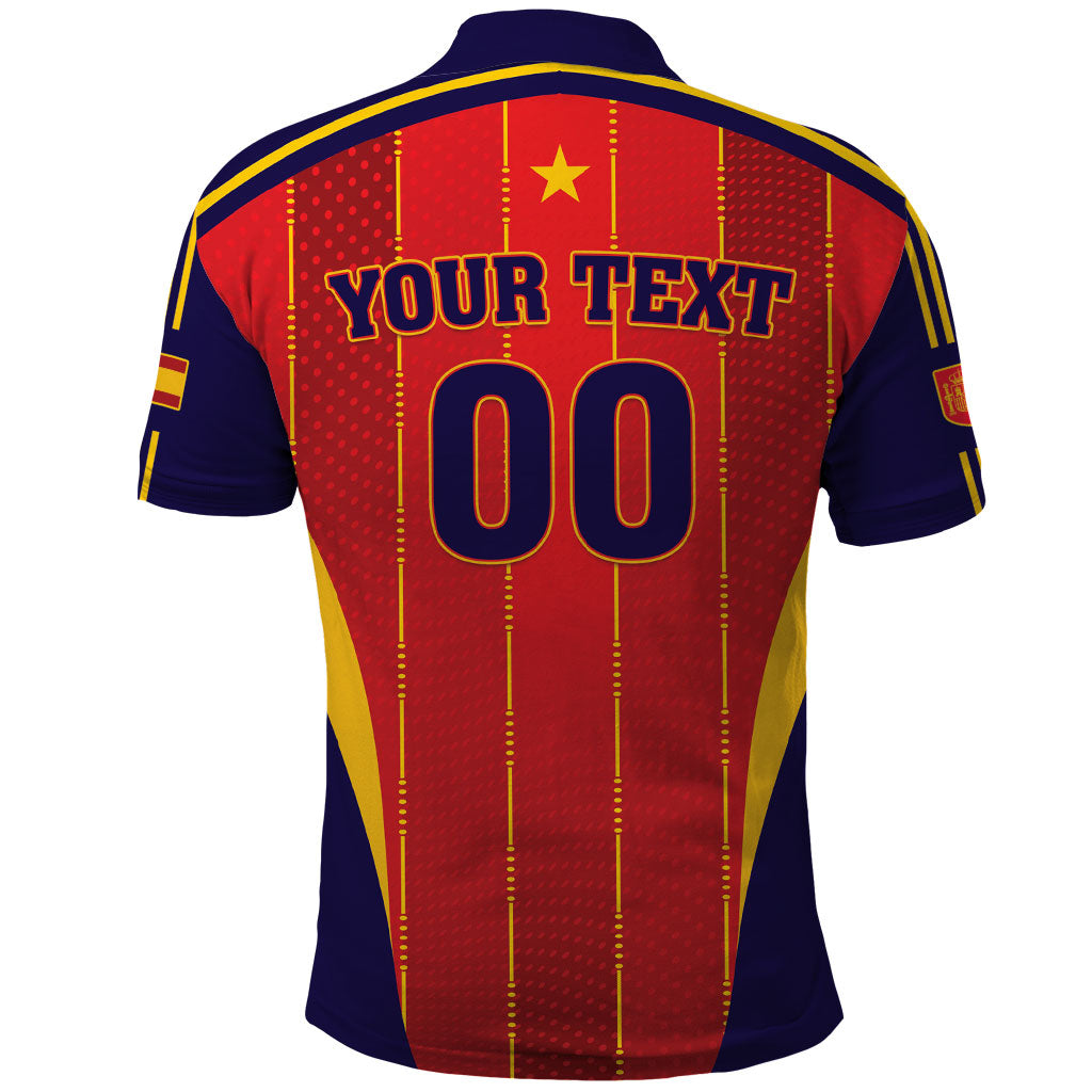 Custom Spain 2026 World Football Polo Shirt Vamos Espana