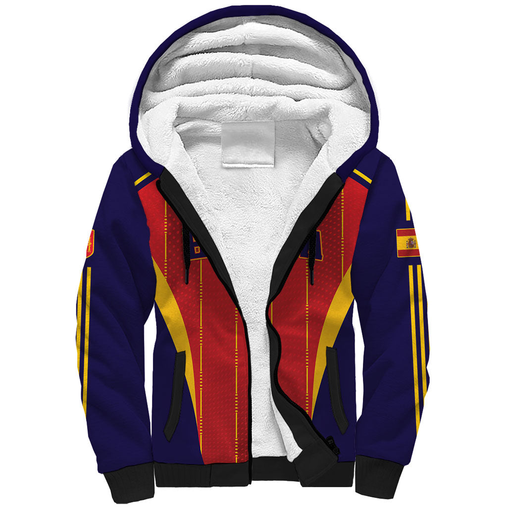 Custom Spain 2026 World Football Sherpa Hoodie Vamos Espana