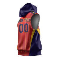 Custom Spain 2026 World Football Sleeveless Hoodie Vamos Espana