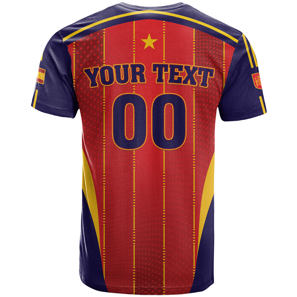 Custom Spain 2026 World Football T Shirt Vamos Espana