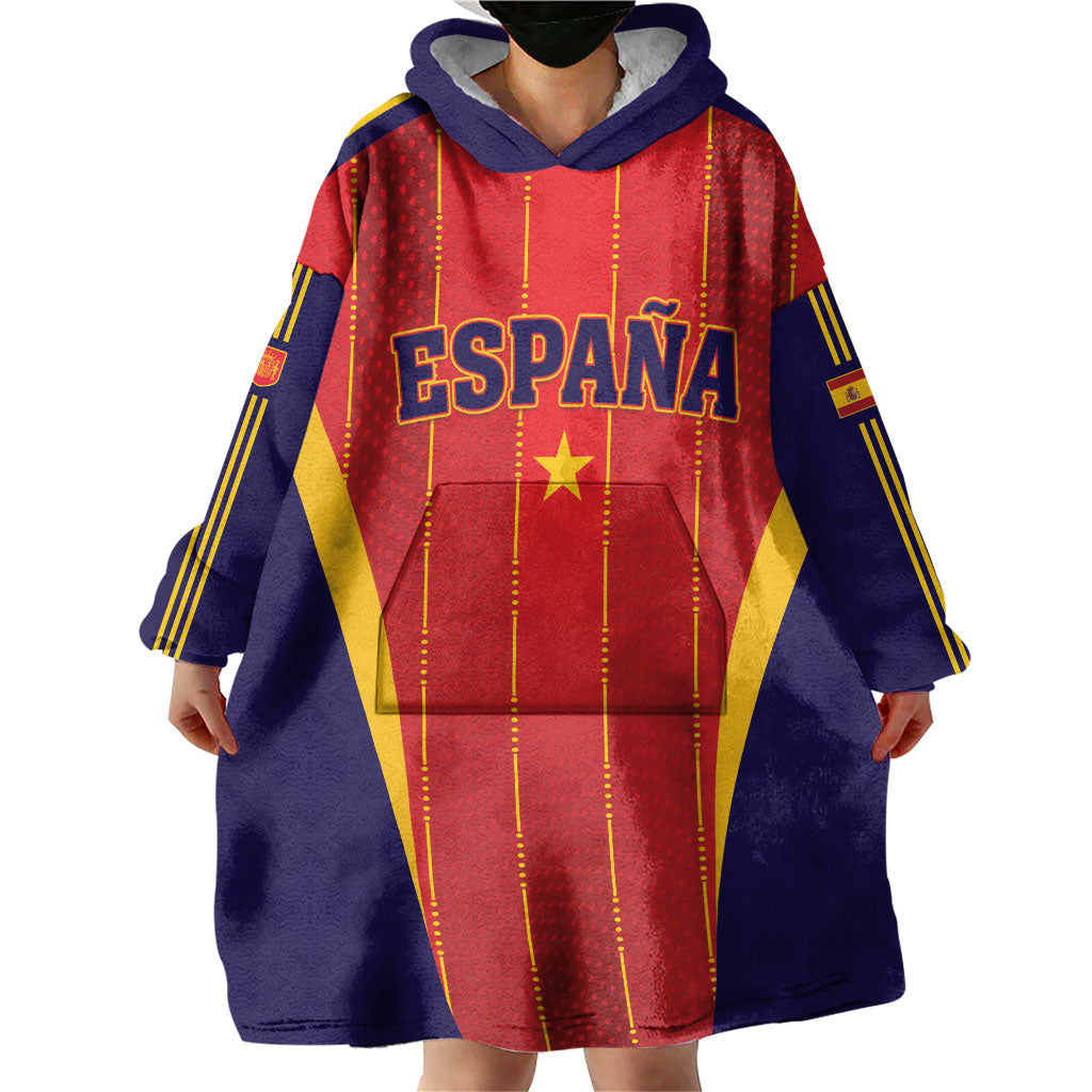 Custom Spain 2026 World Football Wearable Blanket Hoodie Vamos Espana