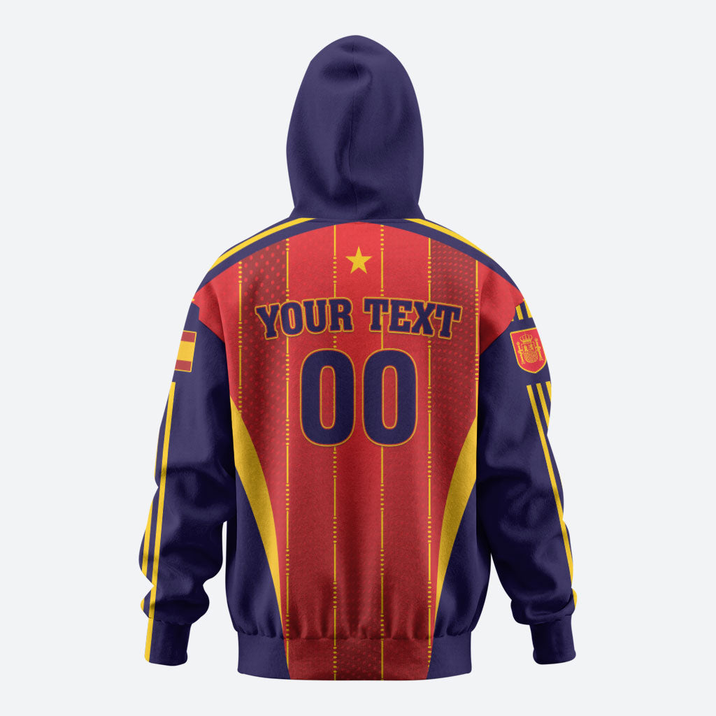 Custom Spain 2026 World Football Zip Hoodie Vamos Espana