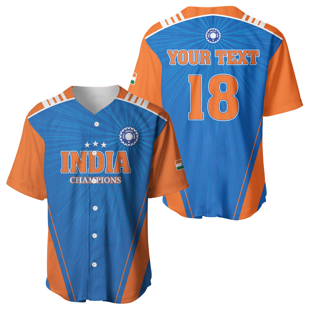 Custom India 2026 World Cricket Baseball Jersey Women in Blue Go Champions