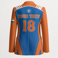 Custom India 2026 World Cricket Blazer Women in Blue Go Champions