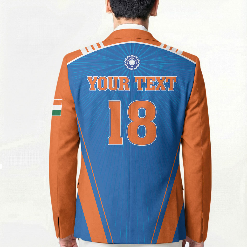 Custom India 2026 World Cricket Blazer Women in Blue Go Champions