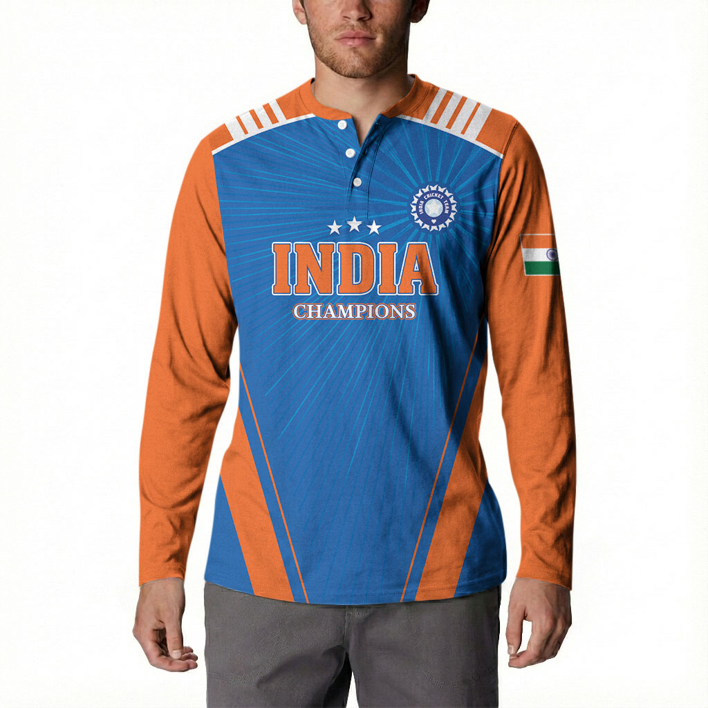 Custom India 2026 World Cricket Button Sweatshirt Women in Blue Go Champions