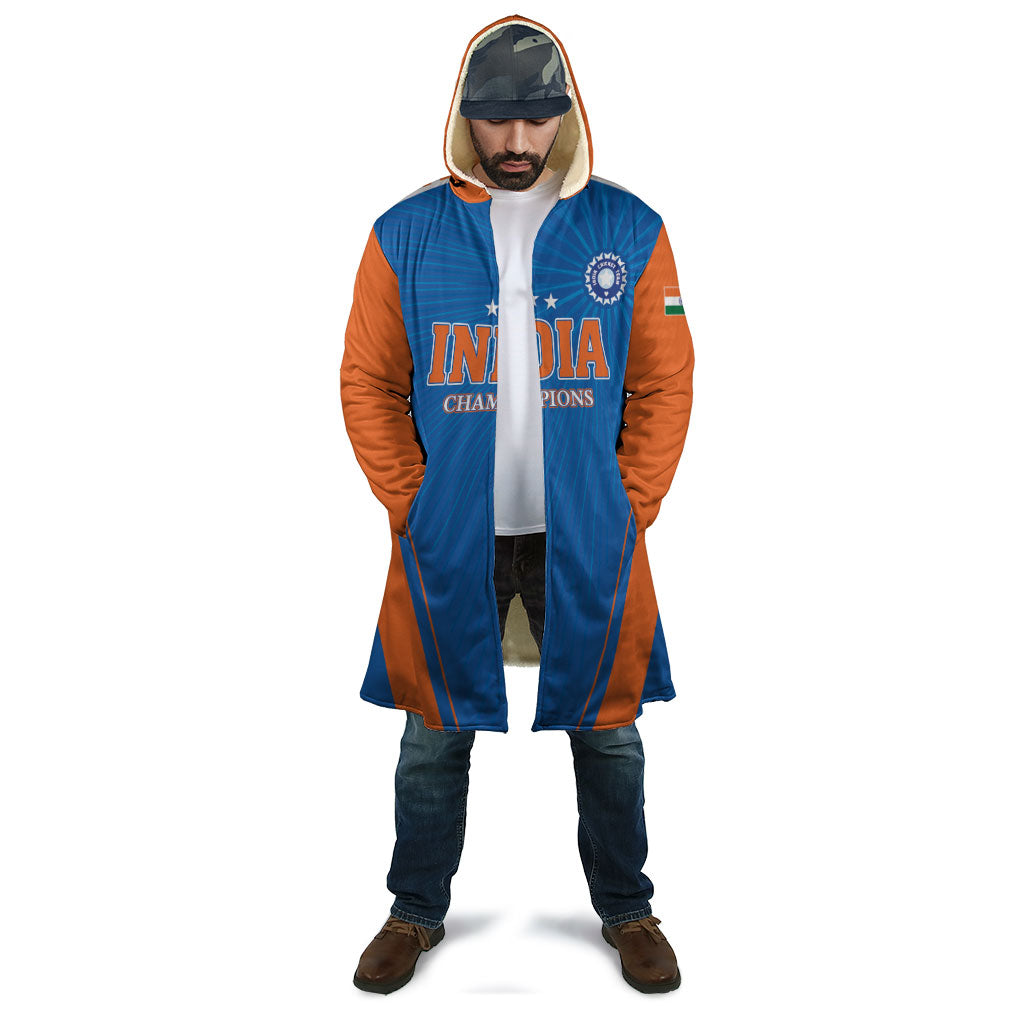Custom India 2026 World Cricket Cloak Women in Blue Go Champions