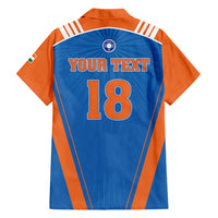 Custom India 2026 World Cricket Hawaiian Shirt Women in Blue Go Champions