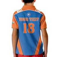 Custom India 2026 World Cricket Kid Polo Shirt Women in Blue Go Champions