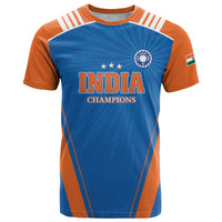 Custom India 2026 World Cricket T Shirt Women in Blue Go Champions