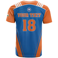 Custom India 2026 World Cricket T Shirt Women in Blue Go Champions