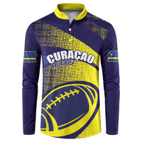 Custom Rugby Curacao Button Sweatshirt Korsou Go Champion - Wonder Print Shop