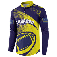 Custom Rugby Curacao Button Sweatshirt Korsou Go Champion - Wonder Print Shop
