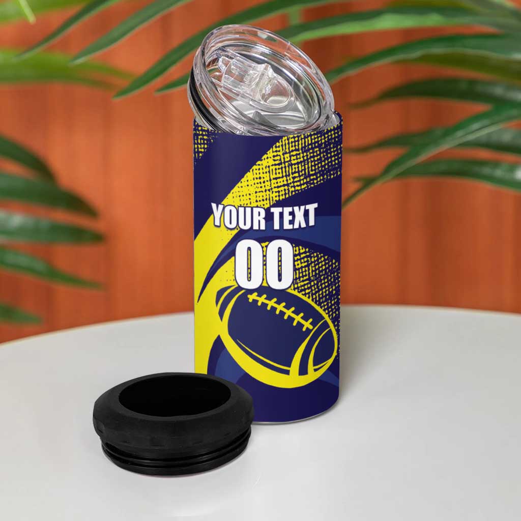 Custom Rugby Curacao 4 in 1 Can Cooler Tumbler Korsou Go Champion - Wonder Print Shop