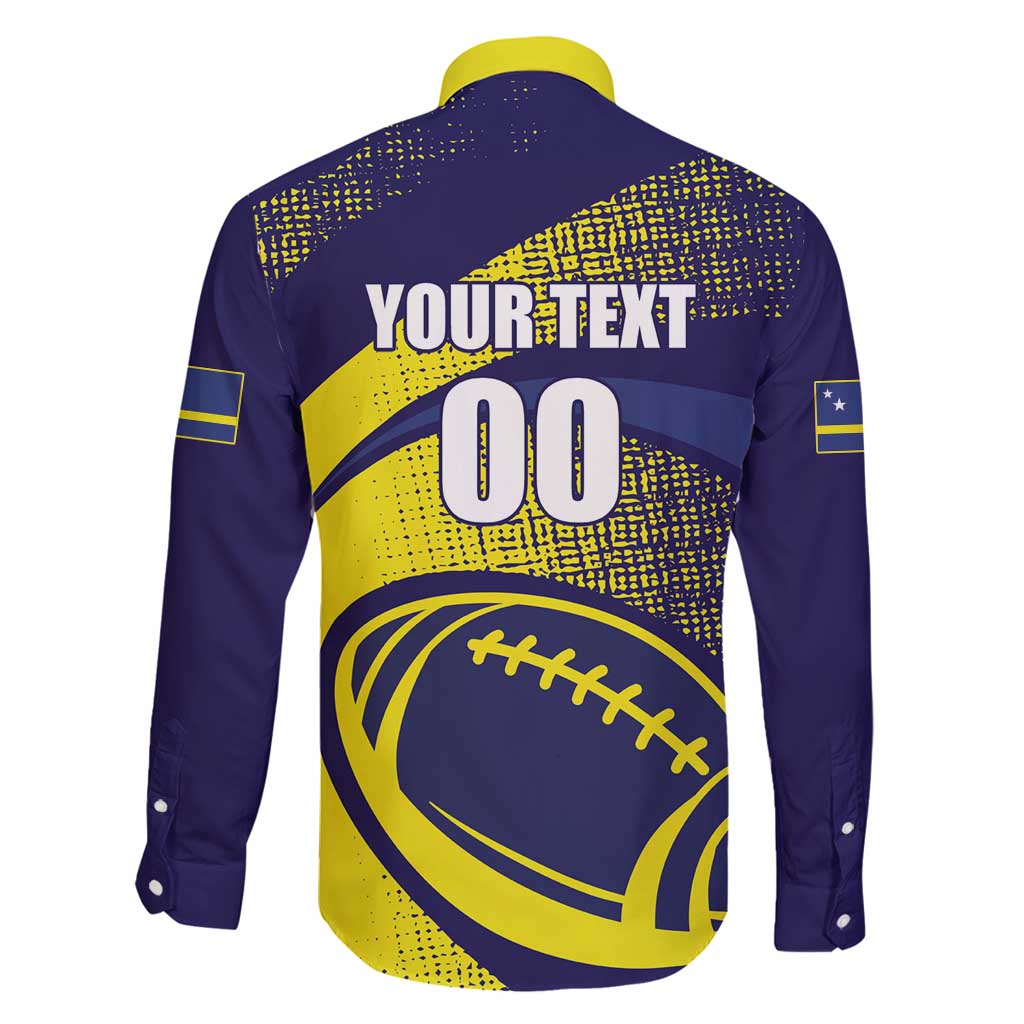 Custom Rugby Curacao Family Matching Long Sleeve Bodycon Dress and Hawaiian Shirt Korsou Go Champion - Wonder Print Shop