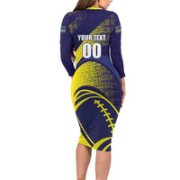 Custom Rugby Curacao Family Matching Long Sleeve Bodycon Dress and Hawaiian Shirt Korsou Go Champion - Wonder Print Shop