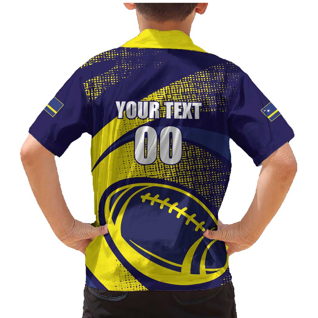 Custom Rugby Curacao Family Matching Mermaid Dress and Hawaiian Shirt Korsou Go Champion - Wonder Print Shop