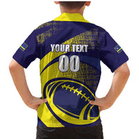 Custom Rugby Curacao Family Matching Mermaid Dress and Hawaiian Shirt Korsou Go Champion - Wonder Print Shop