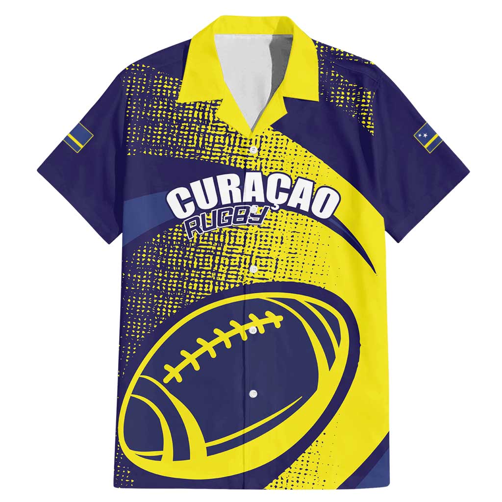 Custom Rugby Curacao Family Matching Mermaid Dress and Hawaiian Shirt Korsou Go Champion - Wonder Print Shop