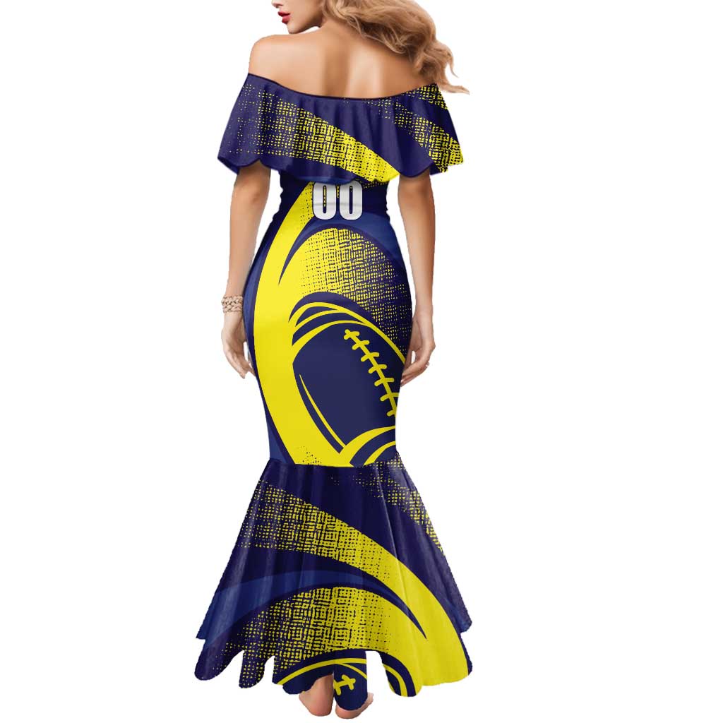 Custom Rugby Curacao Family Matching Mermaid Dress and Hawaiian Shirt Korsou Go Champion - Wonder Print Shop