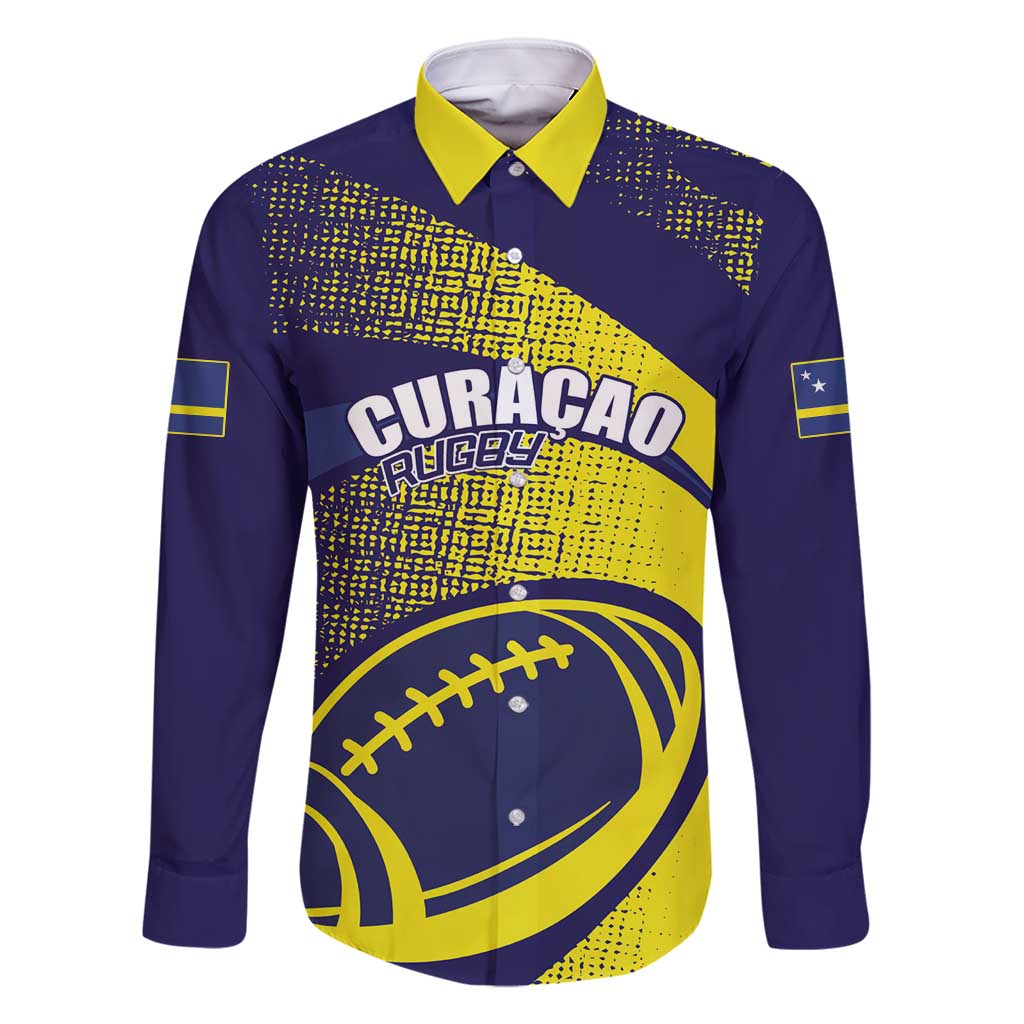 Custom Rugby Curacao Family Matching Tank Maxi Dress and Hawaiian Shirt Korsou Go Champion - Wonder Print Shop