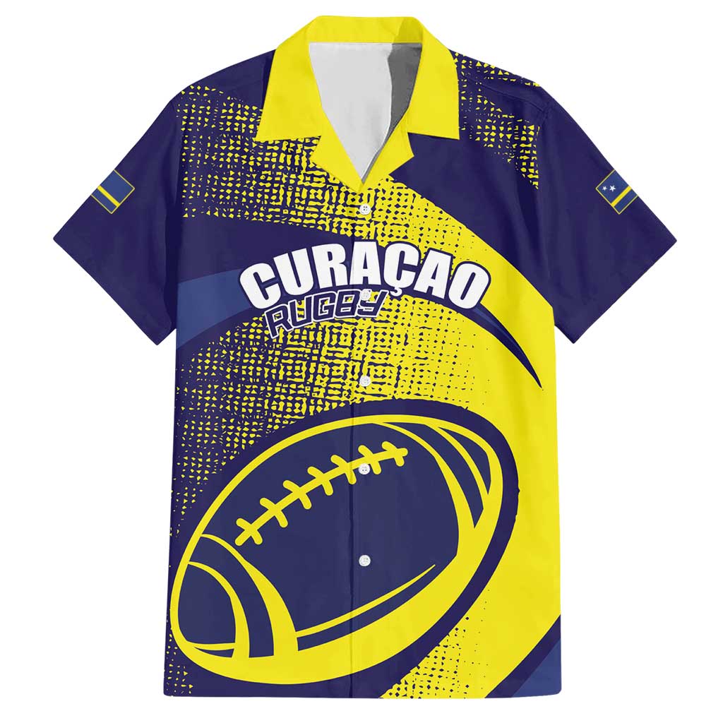 Custom Rugby Curacao Hawaiian Shirt Korsou Go Champion - Wonder Print Shop