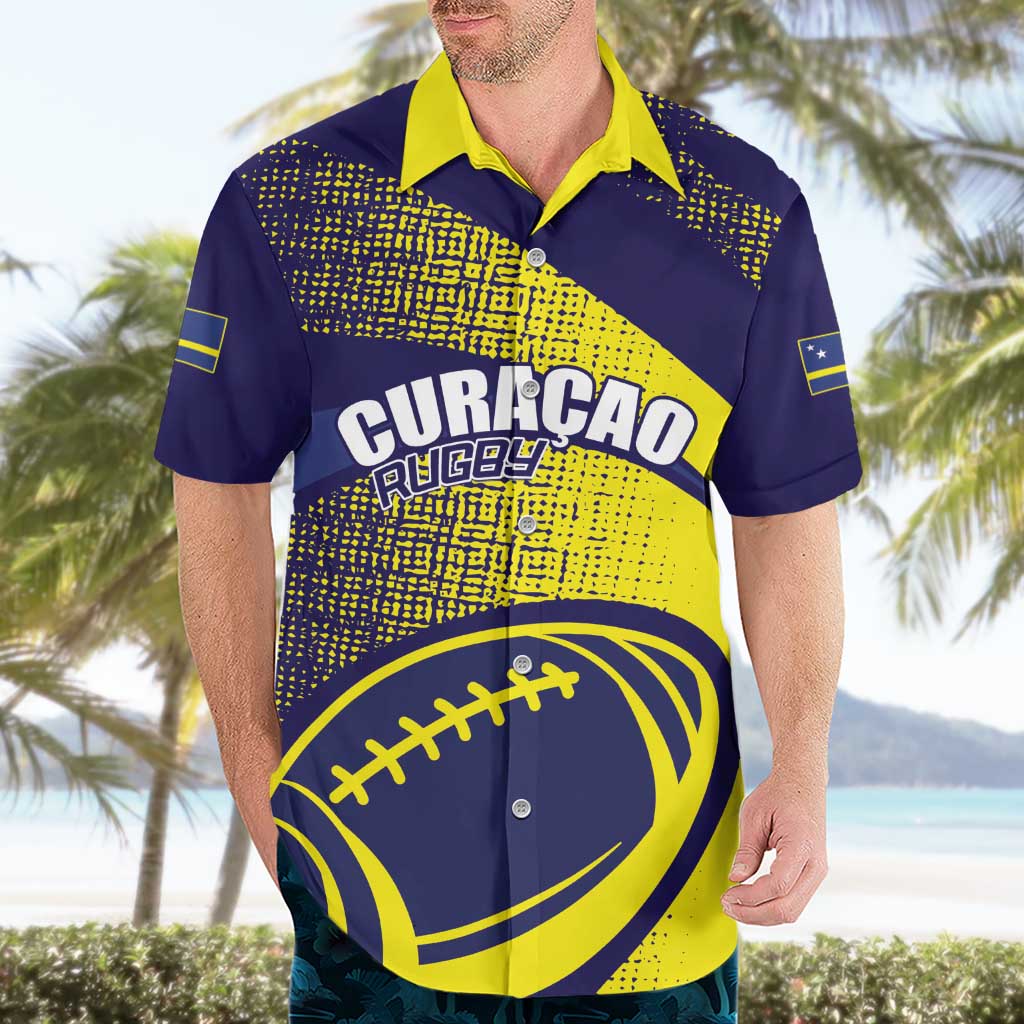 Custom Rugby Curacao Hawaiian Shirt Korsou Go Champion - Wonder Print Shop