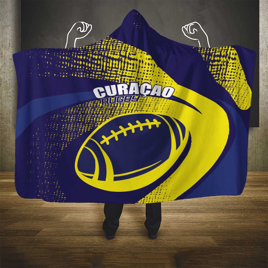Rugby Curacao Hooded Blanket Korsou Go Champion - Wonder Print Shop